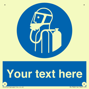 Custom use self contained breathing appliance